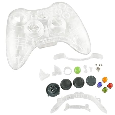 CommonByte CLR Crystal Shell Case for XBOX 360 Wireless Controller