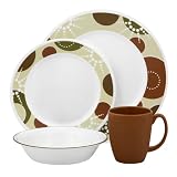 Corelle VIVE Martini 16-Piece Dinnerware Set, Service for 4