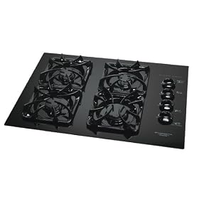 Frigidaire Gallery : GLGC30S8EB 30in Sealed Burner Gas Cooktop with 4 Burners and Side-Mounted