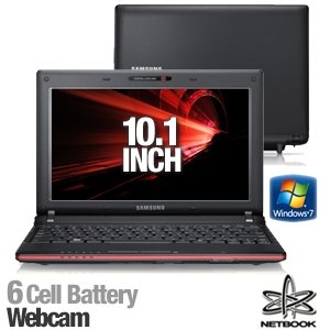 Samsung N150 10.1-Inch Black Matte Netbook - Up to 7
