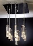 900126 - Diamante Nine Light Crystal Ceiling Fixture by Trend Lighting