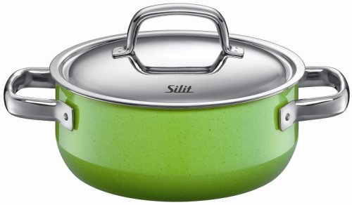 Silit 2-1/2-Quart Low Casserole Lemon Green