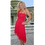Couture Designer Red Silk Jersey Cocktail Dress