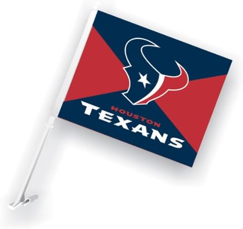 Jacksonville Jaguars Car Flag w/Wall Bracket Set Of 2