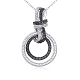 Sterling Silver Gunmetal Color Diamond Accent Pendant, 18 41zsIOPfYVL. SL160 Sterling Silver Gunmetal Color Diamond Accent Pendant, 18