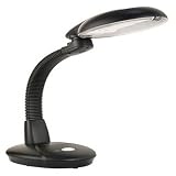 EasyEye Energy Saving Elongated Desk Lamp with Ionizer, Black