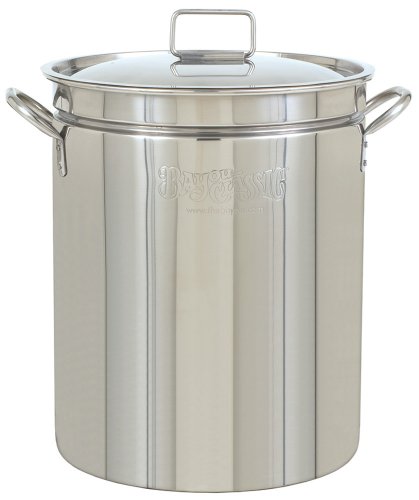 Bayou Classic 1044 44-Quart Stainless-Steel Stockpot with Vented Lid
