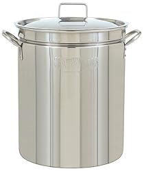Bayou Classic 1044 44-Quart Stainless-Steel Stockpot with Vented Lid
