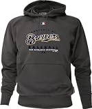 Milwaukee Brewers Authentic Therma Base Road Property Hooded Sweatshirt