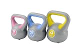 York 2, 3 and 4kg Vinyl Kettlebell Weight Set