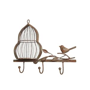 Small Metal Wall Hooks with Mirrored Cage