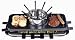 Wimmeley RAFO801 3-in-1 8-Person Raclette Party Grill with Fondue Pot