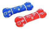 (Jolly Doggy) 7" Snowflake Bone (Assorted Colours)