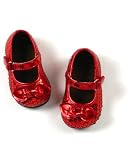 : L'Amour Red Sequin Mary Janes