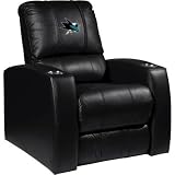 Home Theater Recliner with NHL Logo Panel Team: San Jose Sharks