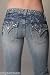 Miss Me Jeans Women's Studs and Stones Special Edition Boot Cut Jeans in Medium 29