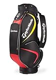 IMAGE OF TaylorMade Monaco 3.0 Cart Bag (Black/Red/Sport Gold)