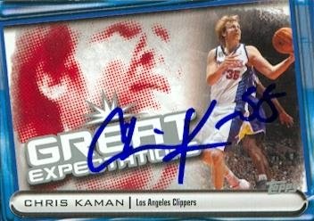 Chris Kaman Autographed/Hand Signed Basketball Card (Los Angeles Clippers) 2004 Topps GE #GE-CK