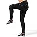 4ucycling Men's Black Silicone Gel Padded Compression Tights