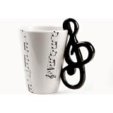 Tasse � Caf� Cl� de Sol fait � la main (10cm x 8cm)