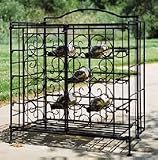 Review Pangaea Trading  / Pangaea Trading 15-Bottle Folding Wine Cage in Pewter