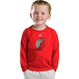 Portland Trail Blazers adidas Kids (4-7) Primary Logo Long Sleeve T-Shirt