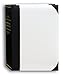 Pioneer Photo Albums 50-Pocket White and Black Ledger Style Leatherette Cover Photo Album for 5 by 7-Inch Prints