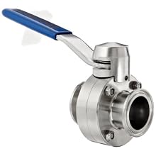 Dixon B5104E150CC-D Stainless Steel CF8M Clamp End Butterfly Valve with EPDM Seal, 1-1/2" Tube OD, 140 psi Pressure