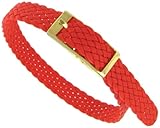 8mm Milano Slide Through Sports Wrap Nylon Textile Braided Red Watch Band Strap