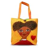 BrightFaces Frizzy Large Stylish/Colorful Tote Bag