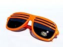 B028 TOTAL ATZENBRILLE SONNENBRILLE Neon ORANGE UV-400 Schutz