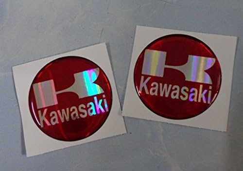 Kawasaki Yamaha Resin Foil Crome Monster Energy Helmet Motocross Graphic Decal Motorcycle ATV Racing Sticker (2 Pieces)