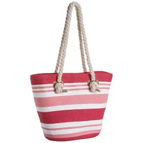 Magid Stripe Small Rope Handle Tote