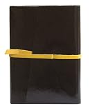 Milano Pocket Journal Diary, Genuine Black Patent Leather, Lined, Leather Wrap Closure, 3x5" Milano Pocket Journal Diary, Genuine Black Patent Leather, Lined, Leather Wrap Closure, 3x5"