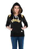 Pittsburgh Steelers Women's Laced Up Fleece Hooded Sweatshirt - by Alyssa Milano