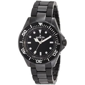 Invicta Men's 1182 Ceramic Black Dial Black Ceramic and Black Stainless Steel Watch