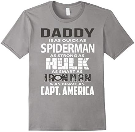 Men's Daddy You Are My Favorite Superhero Family T-Shirt 3XL Slate