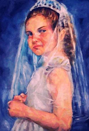 Custom Order #EV-BOK, Oil on Canvas, Custom Painting of The Person You Love, For 1 Person of Customer's Choice, Style: Expressionism, with Signature Text 