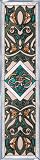 Stained ART Glass 42 IRISH CELTIC COLLECTION Knotwork LATENE Vertical WINDOW