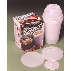 Easy Sprout Sprouter - Easy & Fast Way to Grow Fresh Salad Sprouts in Your Own Kitchen - Grow Alfalfa, Mung Bean, Brocolli, Radish, Red Lentil, Green Lentil, Clover, & More.