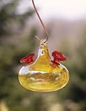 Bird Brain Crackle Hummingbird Feeders Bright Yellow