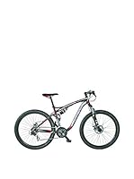 Girardengo Bicicleta Full Acero Mtb Full Suspensión Negro / Gris