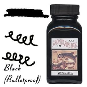 Noodler's Black Waterproof Fountain Pen Ink - Bulletproof