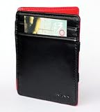 Monk Magic Flip Wallet Black (Red) with Gift Box