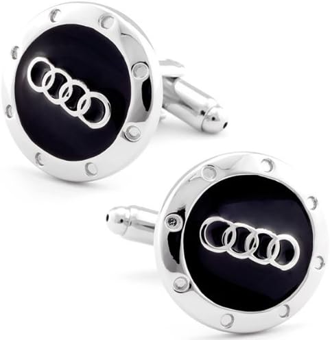 Audi Car Silver Auto Racing Sports Cufflinks