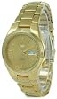 Seiko Mens Automatic All Gold-tone Watch with a Gold Dial. Model SNK610