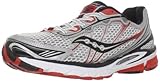SAUCONY Power Grid Ride 5 Herren Laufschuhe, WeiÃ?/Silber/Rot, 43