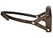 Adjustable Leather Loop Bite Bark Control Easy Fit Muzzle Brown. Fits 10.5