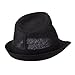 Pleated Hat Band Straw Fedora Hat - OSFM