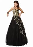 Jovani 9254, Sheer Ball Gown With Metallic Embellishments